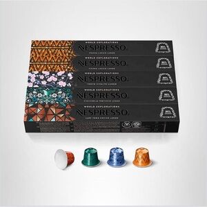New Open Box Nespresso OriginalLine, Morning Lungo Blends Variety Pack, 50 Count